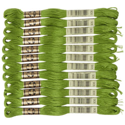 DMC 6-Strand Embroidery Cotton Floss  Medium Parrot Green