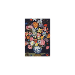 Cross Stitch Kit - Bosschaert - Still Life of Flowers, Includes Aida 6 pts/cm, Stranded Cotton Thread, Needle, Chart and Instructions