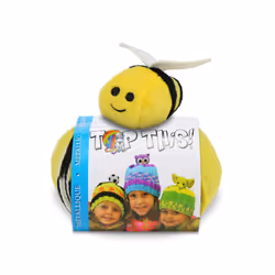 DMC Top This Knitting & Crochet Yarn Kit  with Bee Plush Toy