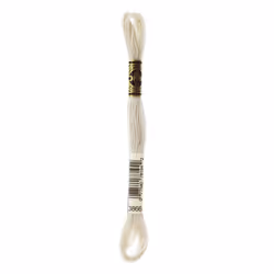 DMC Mouline floss/skein for sewing/embroidery - 8 metres - 3866 - Mocha Brown, Ultra Very Light