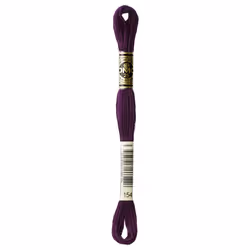 DMC Thread 6-Strand Embroidery Cotton 8.7 Yards Very Dark Grape Darker Than 3834 117-154 (12-Pack)