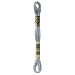DMC 117-168 Mouline Stranded Cotton Six Strand Embroidery Floss Thread  Very Light Pewter  8.7-Yard