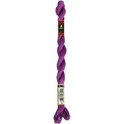 DMC CORPORATION DMC Pearl Cotton Skein Size 5 27.3yd-Fuchsia Embroidery Accessory  Purple