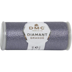 DMC Diamant Metallic Thread 38.2yd-Anthracite Grey 380-D317