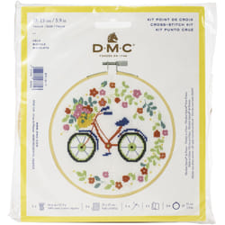 DMC Stitch Kit 6" Diameter-Bicycle (14 Count) BKL-1917