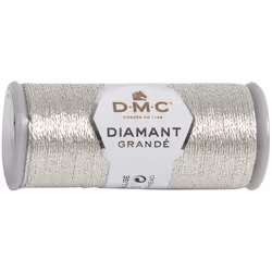 DMC Diamant Grande Metallic Thread 21.8yd-Light Silver 381-G168