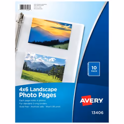 Avery 13406, Transparent, 4 sheets, 10 pc(s)