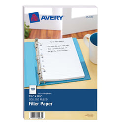 Avery 14230 notebook filler paper 100 sheets