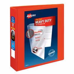 Avery 79225, Round ring, Storage, Red, Red, Smooth surface, 540 sheets