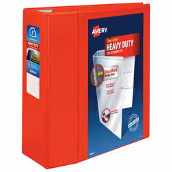 Avery 79327, D-ring, Storage, Red, Red, 1050 sheets, 4 pockets