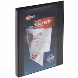 Avery 79766, Round ring, Storage, Black, Black, 135 sheets, 4 pockets
