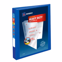 Avery 79772, Round ring, Storage, Blue, Blue, Smooth surface, 275 sheets