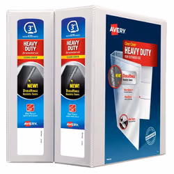 Avery 79791, D-ring, Storage, White, White, Smooth surface, 635 sheets