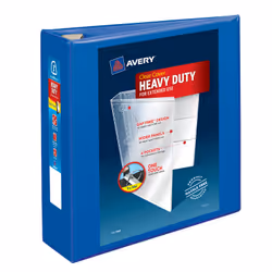 Avery 79811, D-ring, Storage, Blue, Blue, 670 sheets, 4 pockets