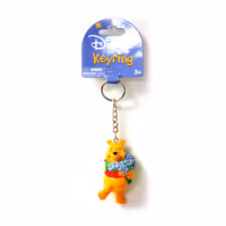 Disney Winnie The Pooh PVC Figural Key Ring   Yellow