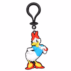 Retro Daisy Duck PVC Soft Touch Bag Clip