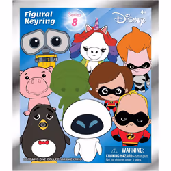 Disney Series 8 3D Foam Collectible Blind Bag Key Chains