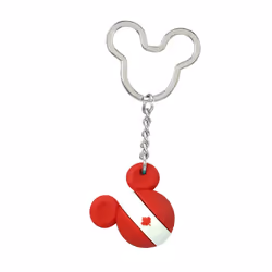 Disney Mickey Icon Ball Key Ring - Canada Key Accessory 3""""