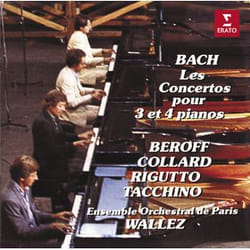 Warner Music Jean-Philippe Collard - Bach: Concertos For 3 & 4 Pianos, CD Classic