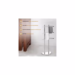 Premier Housewares Towel Rails Towel Holder Free Standing Towel Stand Towel Drying Rack Towel Rack Towel Holder Stands 94 x 41 x 18 cm
