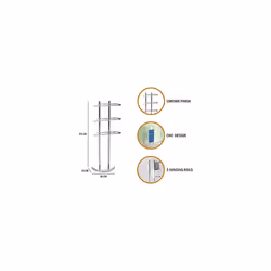 Premier Housewares Towel Rails Towel Holder Free Standing Towel Stand Towel Drying Rack Towel Rack Towel Holder Stands 94 x 41 x 18 cm