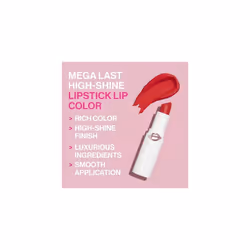 Lipstick By Wet n Wild Mega Last High-Shine Lipstick Lip Color Makeup, Pink Mad for Mauve