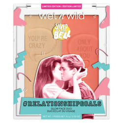 wet n wild Saved By The Bell Highlighter + Illuminator Glow Face Duo, Highlighter Makeup Powder, Illumniator Makeup Powder, Cruelty-Free Makeup, #Rela