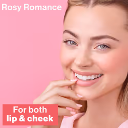 Mega Glo Lip & Cheek Color, Lip and Cheek Tint with Soft Matte Finish, Lightweight and Buildable Formula for a Natural-Looking Flush, Rosy Romance