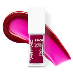 wet n wild Lip Oil - Lightweight  Non-Sticky  Hydrating & Nourishing Formula with 7 Conditioning Oils  Vegan & Cruelty-Free - Merlot Glass