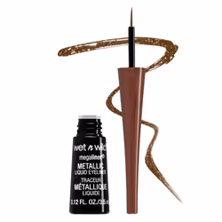 Wet n Wild, MegaLiner Metallic Liquid Eyeliner, Metallic Brown, 3.5ml