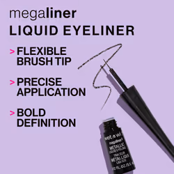 Wet n Wild, MegaLiner Metallic Liquid Eyeliner, Metallic Brown, 3.5ml
