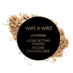 wet n wild Photo Focus Loose Baking Setting Powder  Highlighter Makeup  Medium-Deep to Deep Skin Tones  Deep