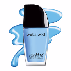 wet n wild Nail Polish Wild Shine Light Blue Putting on Airs Nail Color