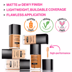 wet n wild Photo Focus Matte Liquid Foundation Caramel  Vegan & Cruelty-Free