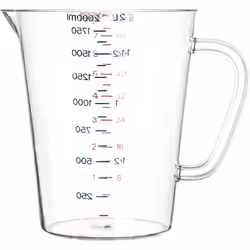 CARLISLE Commercial Measuring Cup 1/2 gal - Clear