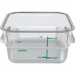 CARLISLE 1195007 food storage container Square 1.89 L Transparent 1 pc(s)