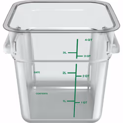 CARLISLE 1195107 food storage container Square 3.79 L Transparent 1 pc(s)