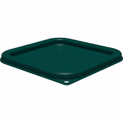CARLISLE Squares Food Storage Container Lid 2 - 4 qt - Forest Green