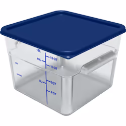 CARLISLE Squares Food Storage Container Lid 12 - 22 qt - Royal Blue