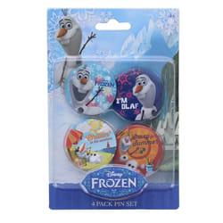 Disney Frozen Olaf 1.25 Inch Collectible Button Pins | Set of 4