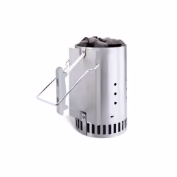 Weber Rapidfire? Barbecue Chimney Starter Set | Aluminium BBQ Fire Starter Set | Charcoal Briquettes and Firelighters Included |