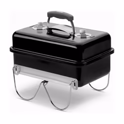 Weber Charcoal Go-Anywhere, Grill, Charcoal (fuel), United States, Tabletop, Black, Rectangular