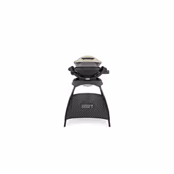 Weber Q1000 Gas Grill Barbeque with Stand | BBQ Grill & Char Griller | Cast Aluminium Lid Cover & Body | Portable Premium Classic Free-Standing