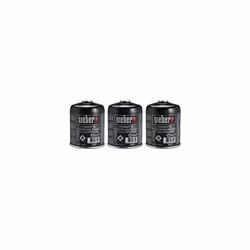 Weber Gas Canisters | 3 x 445g Weber Cartridge Multi Pack | Small Gas Canister BBQ Fuel | Disposable Butane/Propane Cannisters | (17669)