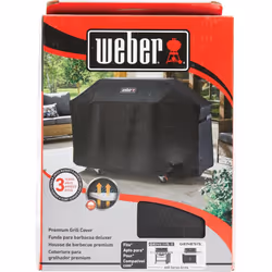Weber Genesis 400 Series Premium Grill Cover  Heavy Duty and Waterproof  Fits Grills Up To 69 Inches Wide
