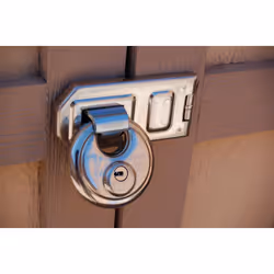 ABUS 140/120 C Weather Stainless Steel Combination Lock  4-3/4 Inch  Silver