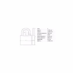 ABUS 70IB/45 KA Solid Brass Weatherproof Padlock Keyed Alike  Blue  Pack of KA x 2