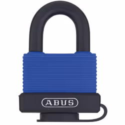 ABUS 70/45 All Weather Solid Brass Weatherproof Padlock Blue Keyed Alike - Stainless Steel Shackle