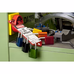 ABUS Green 72/40 Lockout Tagout Padlock w/ 1"" Shackle  12 Pack  Keyed