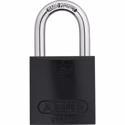 ABUS Black 72/40 Lockout Tagout Padlock w/ 1"" Shackle Single Padlock